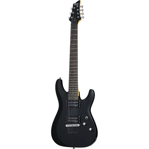 Schecter C-7 Deluxe Sbk Guitarra Eléctrica 7 Cuerdas Orientación De La Mano Diestro