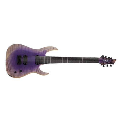 Guitarra Schecter Elect. John Browne Tao-7 Ozone Burst Diestro Índigo Ébano