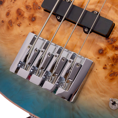 Bajo Eléctrico De 4 Cuerdas Con Case Serie Unique Bass Maste