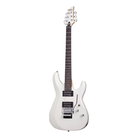Guitarra Eléctrica Schecter C-6 Fr Deluxe Satin White Palo De Rosa Diestra