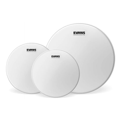 Juego De Parches Uv2 Para Tom 10,12 Y 14in Evans Etp-uv2-f