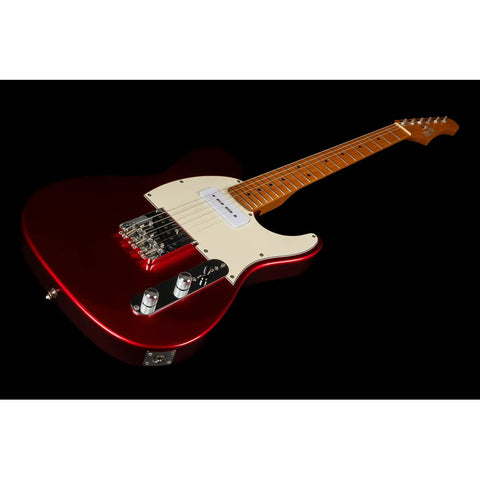 Guitarra Tipo Telecaster Jet Guitars Jet Jt-300 Car P90 Diestro Rojo Maple