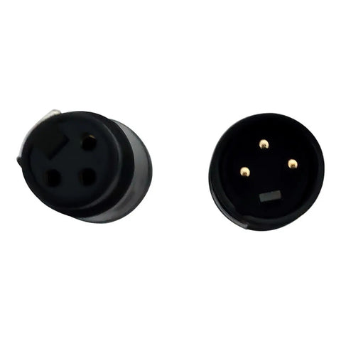Par Conectores Xlr Hembra Y Macho De 3 Polos Proel Dhfxmx3bk Negro