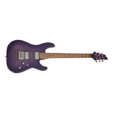 Schecter C-1 Standard Plus  Guitarra Eléctrica Morada Trans Diestro Morado