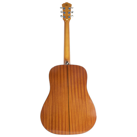 Guitarra Acústica Dreadnought Texana Washburn Ad5k Color Natural Orientación De La Mano Derecha