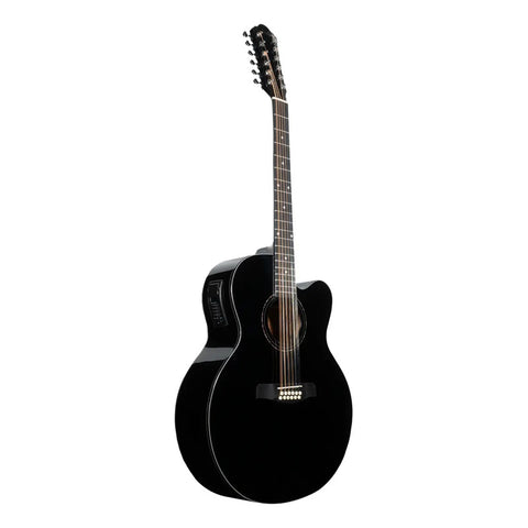 La Sevillana Guitarra Electroacústica Ju-1200ceq Negro Material Del Diapasón Maple Orientación De La Mano Diestro