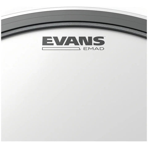 Evans Bd22emadcw Parche 22 Pulgadas Para Bombo De Batería Blanco/negro