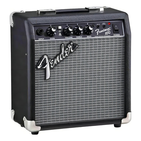 Fender Frontman 10g Amplificador Para Guitarra Eléctrica 10w Color Negro/plata