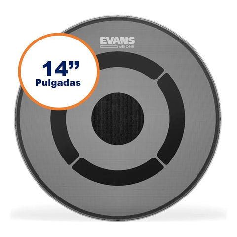 Evans Db One Tt14db1 Parche 14 Pulgadas Bajo Volumen Negro