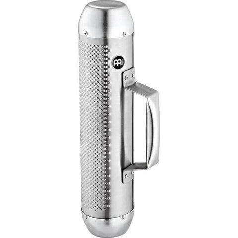 Güiro Meinl De Acero Cepillado Gris Con Raspador Y Mango