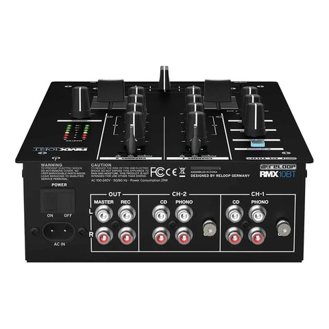 Mezcladora De Dj Bluetooth De 2 Canales Reloop Rmx-10 Bt