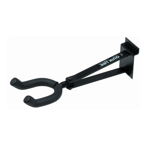 Soporte De Pared Quiklok Para Guitarra Panel Ranurado Sbg/14 Negro