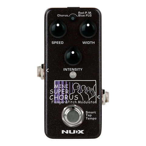 Mini Pedal Chorus Para Guitarra Nux Nch-5 Mini Super Chorus Marrón Oscuro