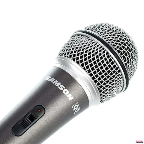 Micrófono Dinámico Samson Q6 Ideal Voces Gris