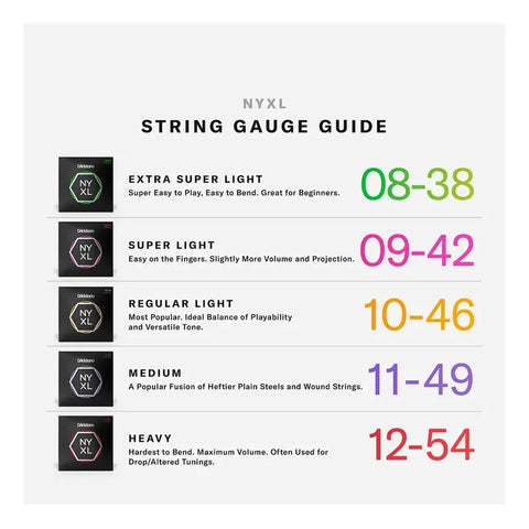 Cuerda La Para Guitarra Eléctrica D'addario Daddario Nyxl1046