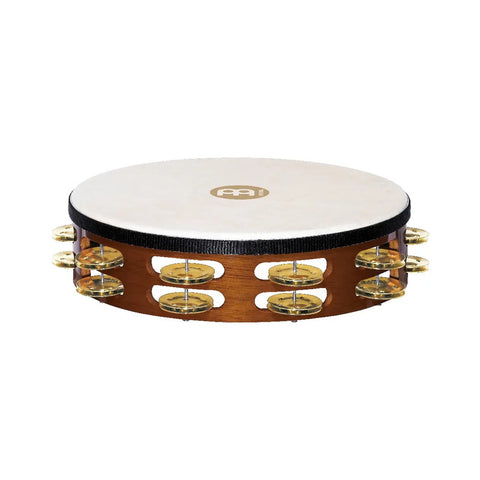 Pandero Parche De Cuero Crotalos De Laton Meinl Tah2b-ab Blanco