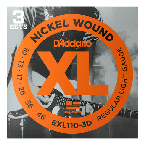 Cuerdas De Guitarra Eléctrica De Níquel Luz Regular 10-46