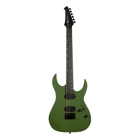 Guitarra Eléctrica 6 Cuerdas Spira Guitars S-400 Dark Green Diestro Verde Musgo