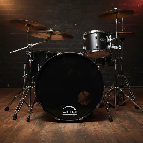 Parche Negro Resonante P/bombo 22 Pulgadas Marca Uno Ubd22rb
