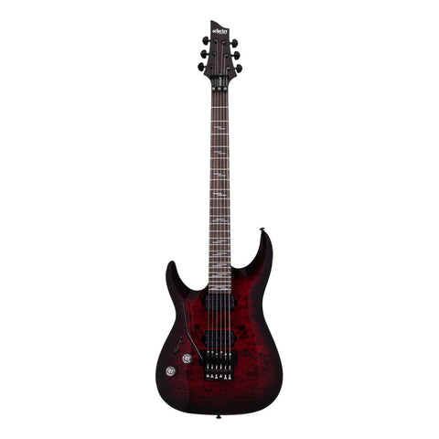 Guitarra Eléctrica Black Cherry Burst Schecter Elite-6 Fr Diestro Palo De Rosa