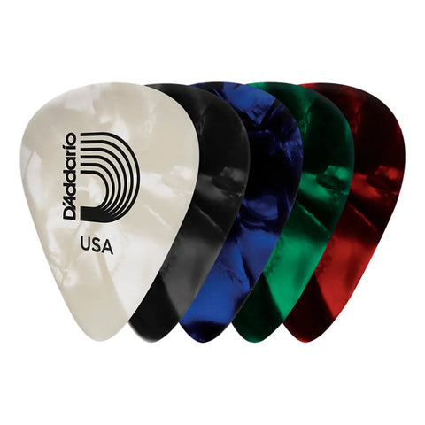 Paquete De 10 Púas 0.50 Mm P/guitarra Planet Waves 1cap2-10 Perlado/multicolor Fino