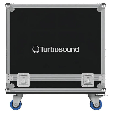 Estuche Rígido Turbosound Tbv123-rc2 Para Dos Bafles, Con Ruedas Y Manija Negro