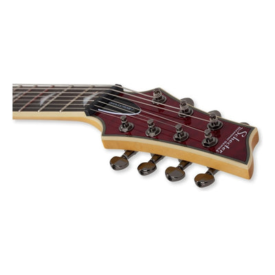 Guitarra Eléctrica Schecter Omen Extreme-7 De Caoba Black Cherry Con Diapasón De Palo De Rosa