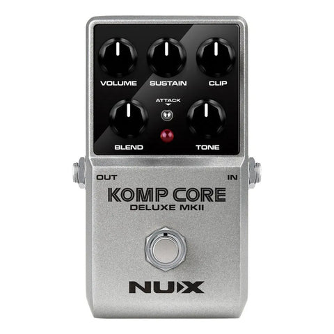 Pedal Compresor P/ Guitarra Nux Ncc-2 Komp Core Deluxe Mkii Plateado