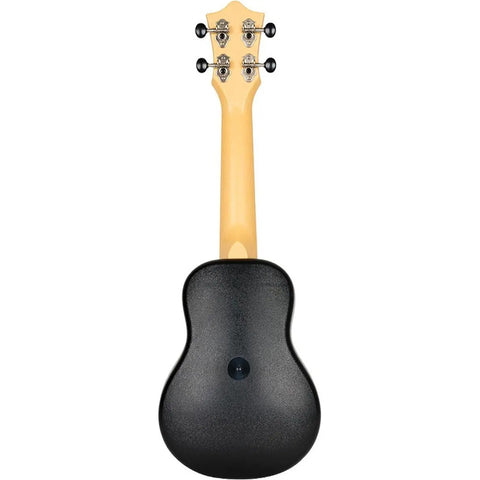 Ukulele Soprano Flight Tus35 Pack Con Funda Y Afinador Msi Negro