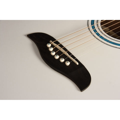 Guitarra Electroacustica Blanca Oscar Schmidt Og10ce Whi White Diestro