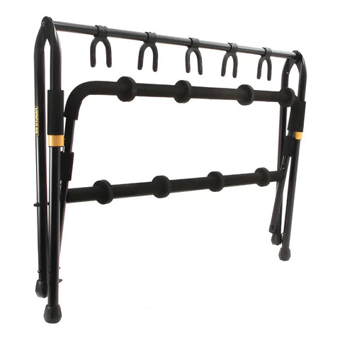 Hercules Gs525b Atril Soporte Stand Para 5 Guitarras / Bajos Color Negro