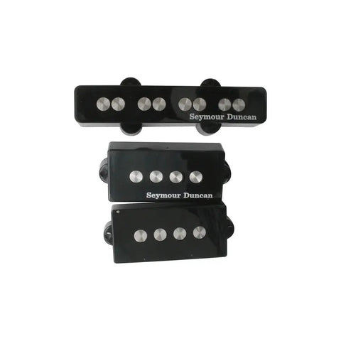 Set De Pastillas Para Bajo Seymour Duncan Quarter Pound P-j Negro