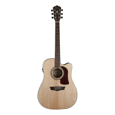 Guitarra Electroacustica Dreadnought Washburn D20sce Natural