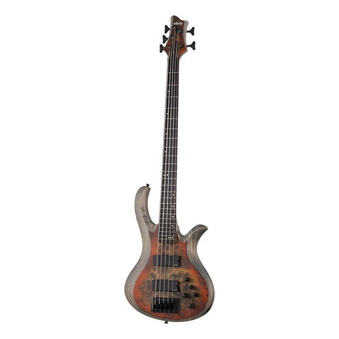 Bajo Electrico Inferno Burst Schecter Riot-5 Diestro Inferno Burst Barnizado 5