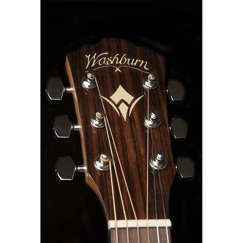 Guitarra Electroacustica Dreadnought Washburn Wld10sce Natural Diestro