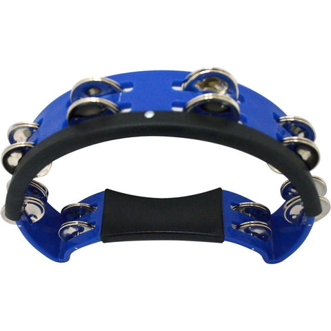 Pandero Azul De Mano 2 Hileras De Crótalos New Beat Pt81n/p Azul