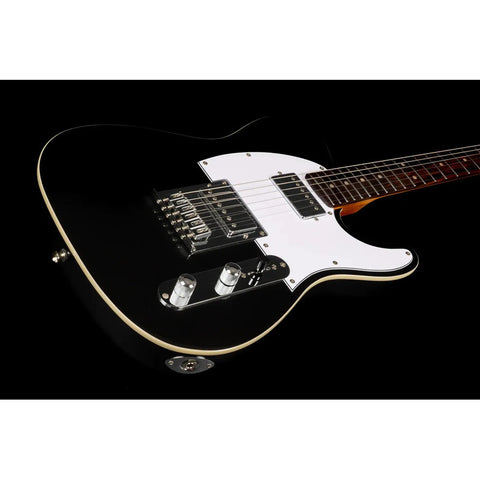 Guitarra Tipo Telectaster Jet Guitars Jt-350 Bkm H Diestro Negro Palo De Rosa