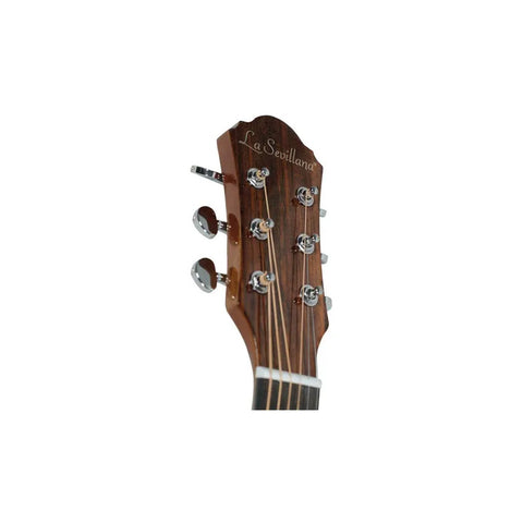 La Sevillana Fo-300ceq Nat Guitarra Electroacústica Folk Color Natural Orientación De La Mano Diestro