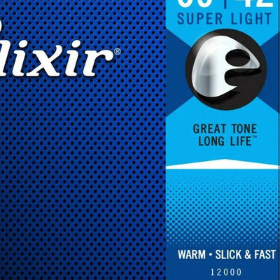 Elixir 12000 Cuerdas Para Guitarra Eléctrica (.009-.042)