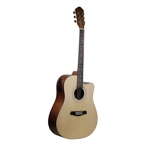 Guitarra Electroacústica Tipo Texana La Sevillana Tx100ceqss Natural