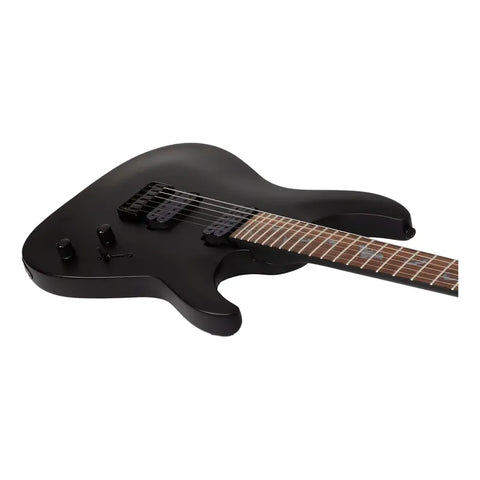 Guitarra Eléctrica Schecter Damien Damien-6 Negro Satinado Color Satin Black Material Del Diapasón Rosewood Orientación De La Mano Diestro Palo De Rosa