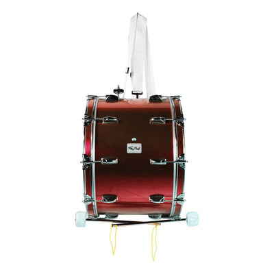 Tambora 24x18 Pulgadas New Beat Nbmd-2418c Mrd Rojo Metalico