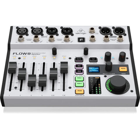 Mezcladora Digital 8 Entradas Con Bluetooth Behringer Flow 8