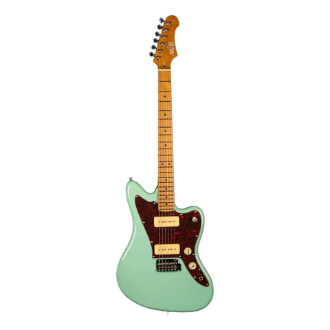Guitarra Tipo Jaguar Jazz Master Jet Guitars Jj-300p90 Green Diestro Agua Maple