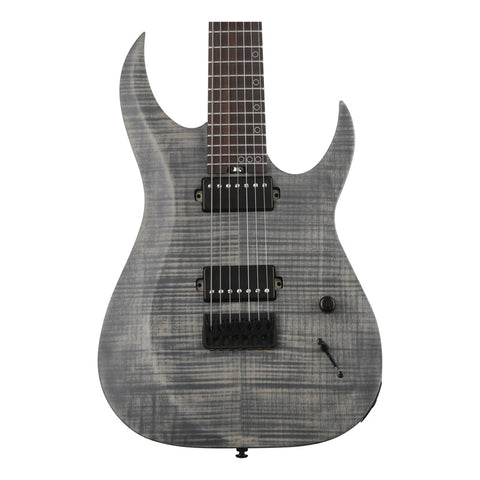 Guitarra Eléctrica 7 Cuerdas Schecter Sunset-7 Extreme Grey Diestro Gris Claro