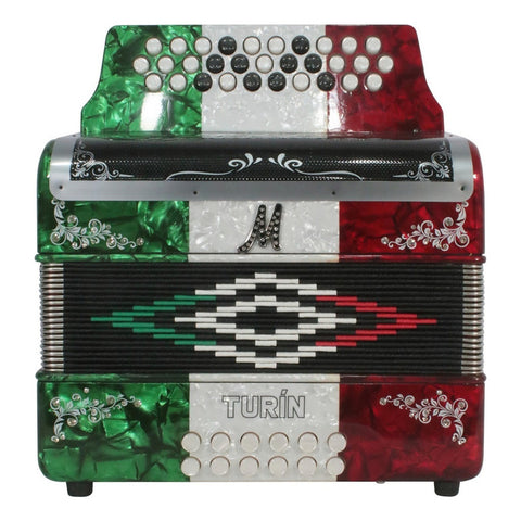Acordeón De 31 Botones Tono De Sol Moretti Turin Gcf
