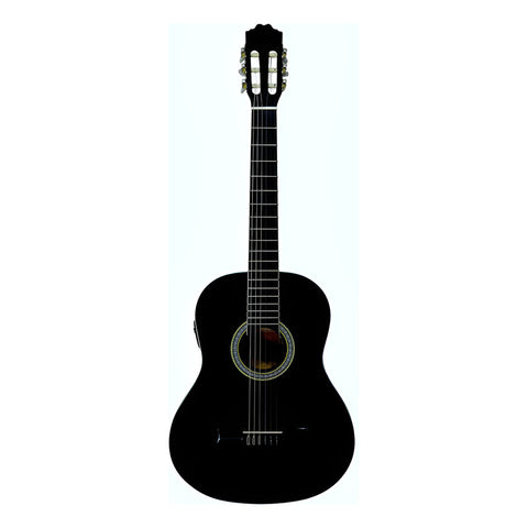 Guitarra Electroacustica Caja Clasica La Sevillana A2e-bk Negro