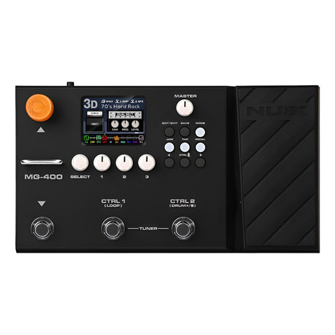 Procesador De Efectos Para Guitarra Nuxmg-400 Negro