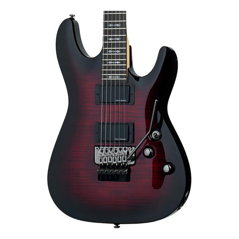 Schecter Demon-6 Fr Crb Guitarra Eléctrica Floyd Rose Color Rojo Material Del Diapasón Palo De Rosa Orientación De La Mano Diestro