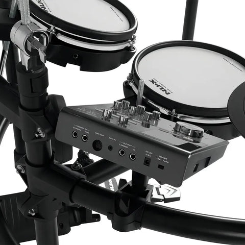 Batería Eléctrica Nux Dm-7x Usb Midi Platillos Pedales Malla 9 Cuerpos